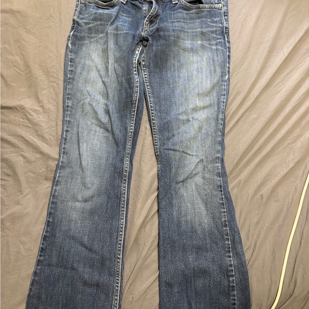 9.Levi's Dark Blue Flare Jeans